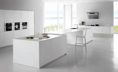 913 q3 Vẻ đẹp sang trọng đỉnh cao với gian bếp màu trắng