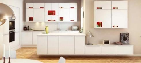 913 q6 Vẻ đẹp sang trọng đỉnh cao với gian bếp màu trắng